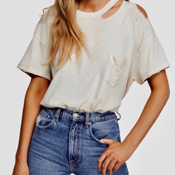 Free People Tops - Free People | Lucky Cold Shoulder Tee